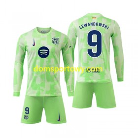 Koszulka FC Barcelona Robert Lewandowski 9 Dziecięcy Trzeci Koszulki Piłkarskie 2024-2025 Długi Rękaw